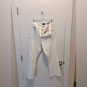 Banana Republic White Size 32 High-Rise Crop Boot Jeans